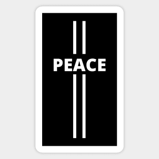 Peace pinstripes Sticker